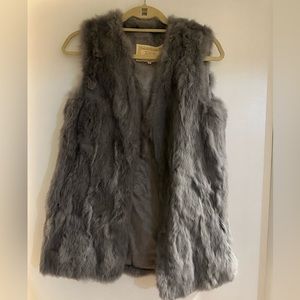 Faux fur vest